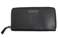 ラウンドファスナー 長財布 ブラック バーバリーブラックレーベル 14384