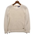 リブ切替クルーネックニットセーター 38 バーバリーブルーレーベル 65303 BURBERRY BLUE LABEL ホワイト レディース