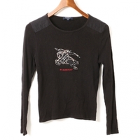 ロゴパッチロングスリーブカットソー　キッズ 160a バーバリーロンドン br01000717 BURBERRY LONDON ブラック ボーイズ