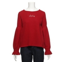 【50%OFF】ロゴ刺しゅう入りキャンディスリーブTシャツ