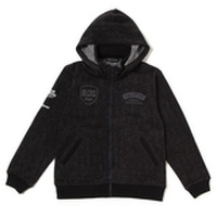 【50%OFF】ロゴ刺しゅう入りフード着脱裏起毛ジップパーカー