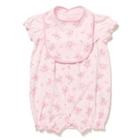 花柄スタイ&カバーオール