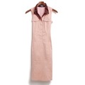 襟付きノースリーブワンピース　ベルト付き 36 バーバリーブルーレーベル 74015 BURBERRY BLUE LABEL ピンク レディース
