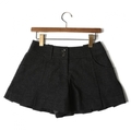 裾フレアデザインウールキュロットパンツ グレー 36 バーバリーブルーレーベル 67535 BURBERRY BLUE LABEL グレー レディース
