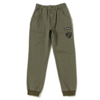 裾リブツイルパンツ