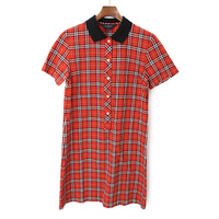 半袖ワンピース 2 バーバリーゴルフ 46841 BURBERRY GOLF レッド系 レディース