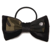 【50%OFF】柄×コーデュロイリボンポニー