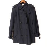 裏地チェックショートトレンチコート 38 バーバリーロンドン br01001458 BURBERRY LONDON ネイビー レディース