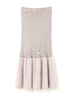 《EDIT COLOGNE》ニットマーメードスカート/アイスグレー(020)