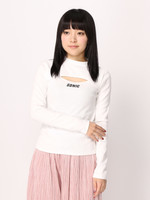 WEGO/フロントスリットハイネックTシャツ