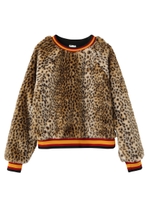 FUR CREW NECK PULLOVER/ベージュ