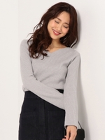 〓JOC アゼ ハートネック プルオーバー/MD.GRAY