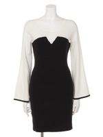 レイヤードビスチェknit OP/D/GRN