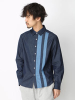 WEGO/切替デニムシャツ