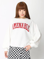 WEGO/パフスリーブワッフルロングTシャツ
