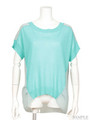 HG COOL KNIT&CHIFFON TOPS/TUQ