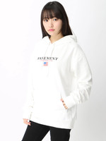 WEGO/フラッグロゴプリントパーカー