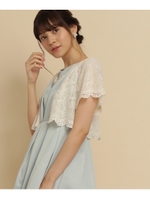 calian スカラップレースボレロ/ライトグレー(011)