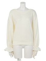 【Shelly island】BACKカシュクールキャンディースリーブトップス/ホワイト