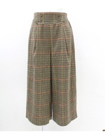 【Alluge】ウール混ガンクラブチェックパンツ/ベージュ(005)