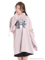 コルセットガールPtロングスリーブパーカー/ホワイト