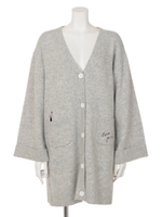 ボンジョルネワイドスリーブカーディガン/ブラック