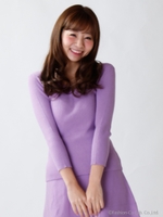 リブクルーニット/ラベンダー