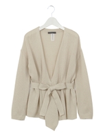 waist mark cardigan/WHITE