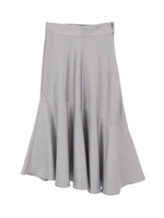 【3/3 神コレ安座間美優さん着用】【竹下玲奈さん着用】アシンメトリーフレアスカート/ライトグレー