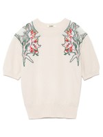 チューリップポイントニットプルオーバー/WHT