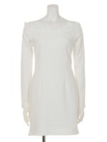 デコルテopenレースタイトOP/WHT