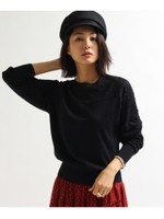 ヨークレースニット/ブラック(019)