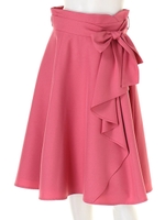 ラッフルフレアカラースカート(追加生産)/ローズピンク