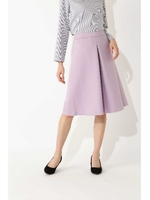 〈洗える〉ボックスタックスカート/ラベンダー(080)