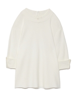 【emmi atelier】シャツレイヤードニットプル/OWHT