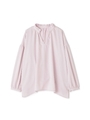 とろみスリットネックシャツ/ピンク(090)