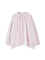 とろみスリットネックシャツ/ピンク(090)