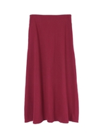 Aラインロングスカート/レッド