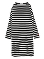 STRIPED DRESS/ブラック
