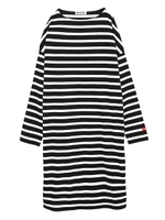 STRIPED DRESS/ブラック
