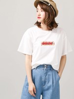 WEGO/フラワーボックスロゴTシャツ