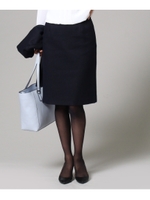 [L]ネオプリペラツイードスカート/ライトベージュ(451)