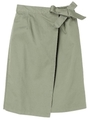 ・ラップナロースカート/ライトカーキ