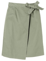 ・ラップナロースカート/ライトカーキ