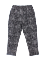 【Alluge】ストレッチカットタックパンツ/ブラック(027)