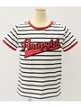 【ANAP GIRL】2パターンパイピングデザインTシャツ/レッド(025)