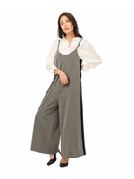 サイドラインサロペット/GRAY