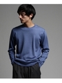 ミラノリブ クルーネックニット/ブルー(092)