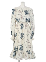 3WAYフリルオフショルダーワンピース/PINK