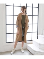 BIGロングチェスターコート/ベージュ(005)